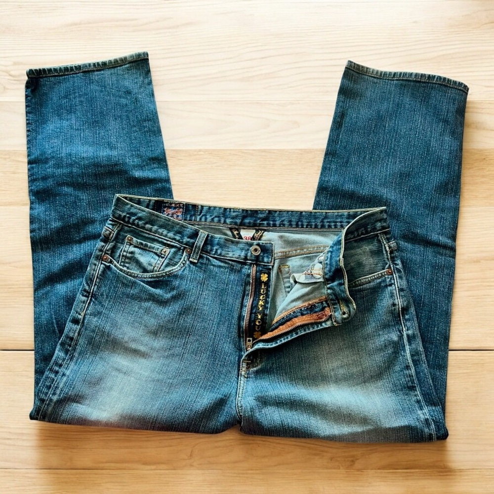 ‼️SOLD‼️ Lucky Brand Jeans Men's 38 Vintage Straight Medium Wash Denim USA